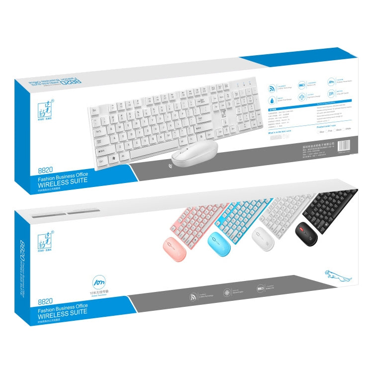 ZGB 8820 Candy Color Wireless Keyboard + Mouse Set (Black) - free shipping - PMC Jewellery - Order now!