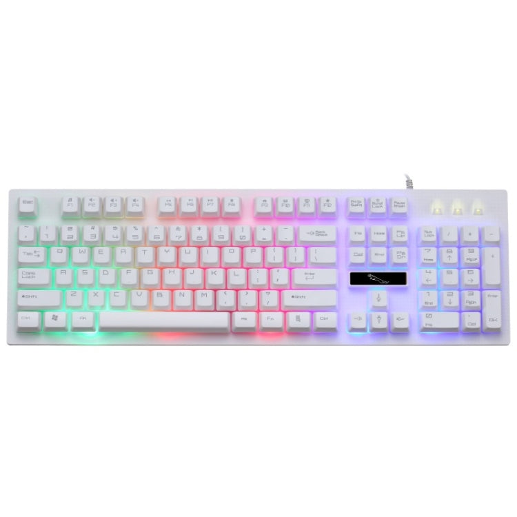 ZGB G20 1600 DPI Professional Wired Glowing Mechanical Feel Suspension Keyboard + Optical Mouse Kit for Laptop, PC(White) - Wired Keyboard by PMC TechLife | Online Shopping South Africa | PMC TechLife | Buy Now Pay Later Mobicred