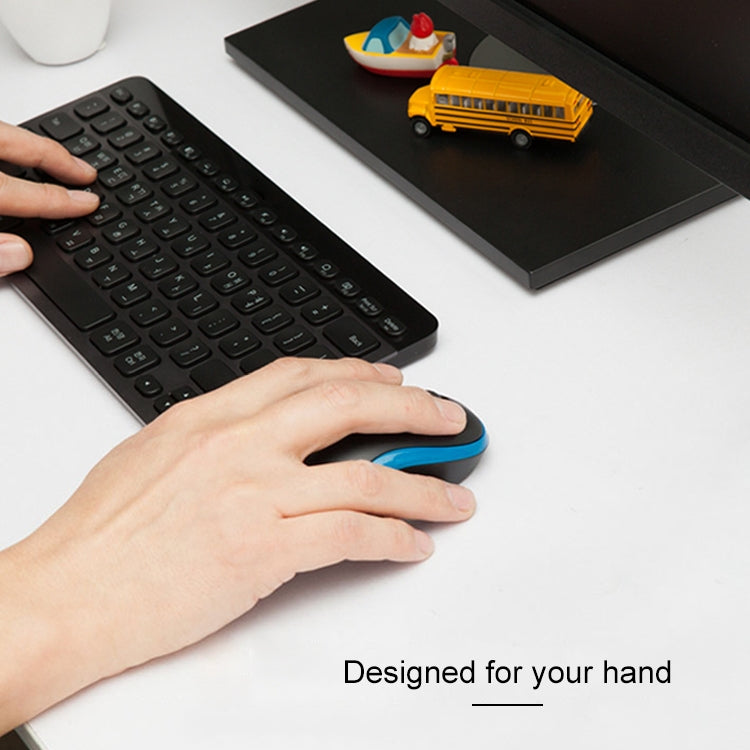 Logitech M186 Wireless Mouse Office Power Saving USB Laptop Desktop Computer Universal (Black Blue) - free shipping - PMC Jewellery - Order now!
