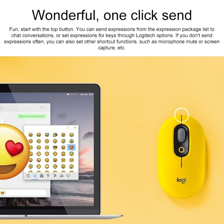 Logitech Portable Office Wireless Mouse (Yellow) - free shipping - PMC Jewellery - Order now!