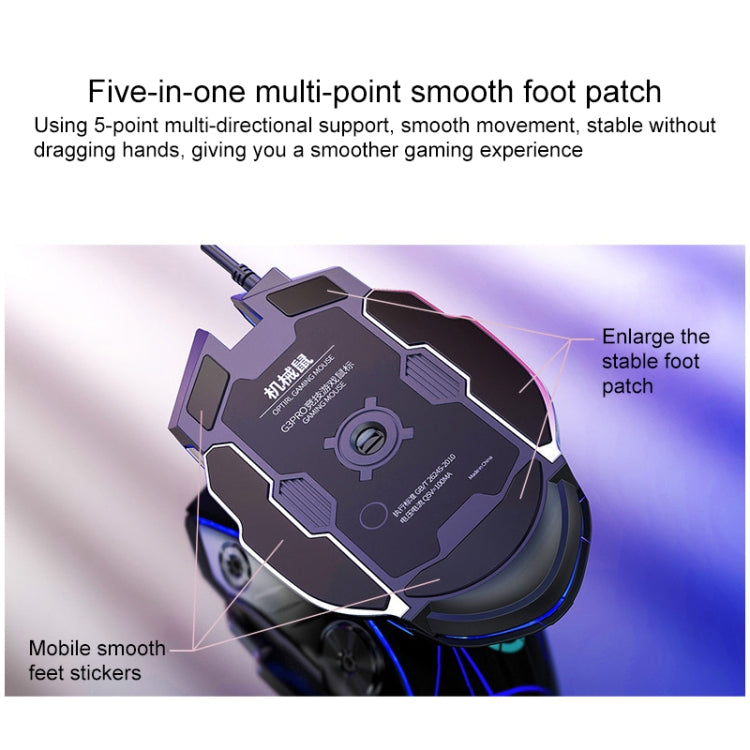 YINDIAO V2 Silent Mechanical Feel Gaming Keyboard Mouse Set (Black) - free shipping - PMC Jewellery - Order now!