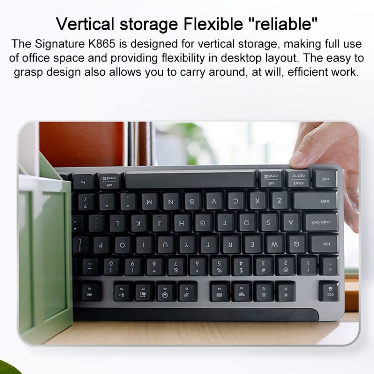 Logitech K865 104 Keys Wireless Bluetooth Mechanical Keyboard, Red Shaft (Blue) - free shipping - PMC Jewellery - Order now!