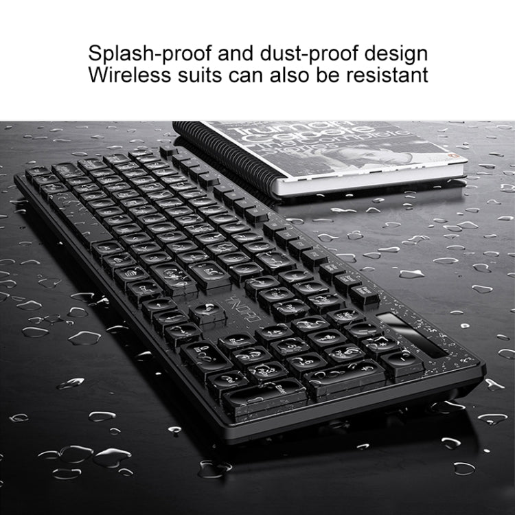 YINDIAO V3 Max Business Office Silent Wireless Keyboard Mouse Set (Black) - free shipping - PMC Jewellery - Order now!