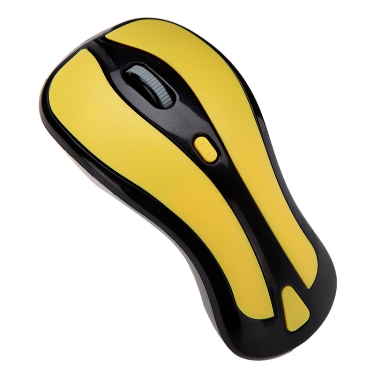 PR-01 6D Gyroscope Fly Air Mouse 2.4G USB Receiver 1600 DPI Wireless Optical Mouse for Computer PC Android Smart TV Box (Yellow + Black) - Wireless Mice by PMC Jewellery | Online Shopping South Africa | PMC Jewellery | Buy Now Pay Later Mobicred