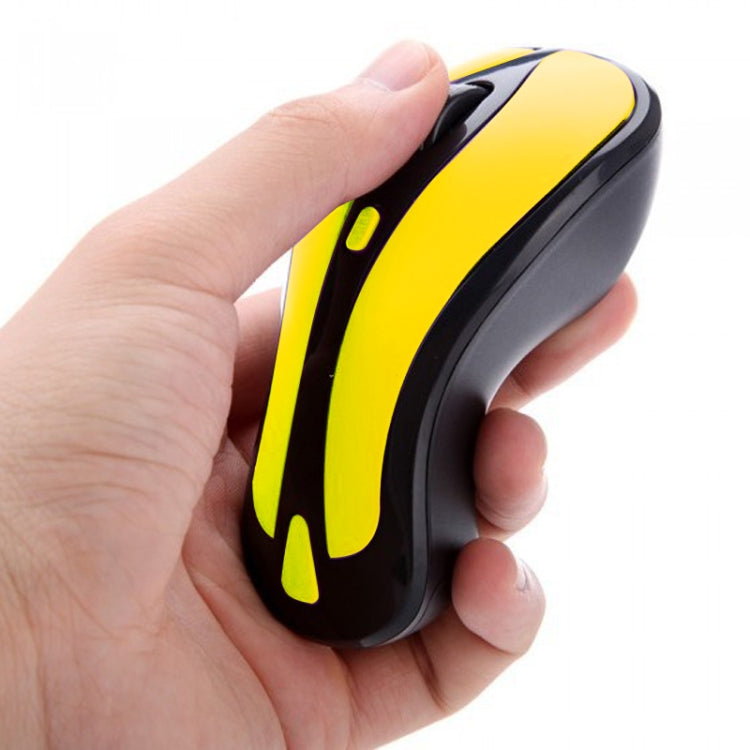 PR-01 6D Gyroscope Fly Air Mouse 2.4G USB Receiver 1600 DPI Wireless Optical Mouse for Computer PC Android Smart TV Box (Yellow + Black) - Wireless Mice by PMC Jewellery | Online Shopping South Africa | PMC Jewellery | Buy Now Pay Later Mobicred