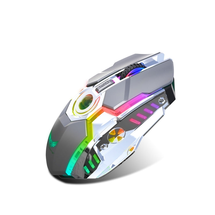 ZERODATE T30 2.4GHz 2400DPI Three-speed Adjustable RGB Backlight Wireless Optical Mouse(Grey) - free shipping - PMC Jewellery - Order now!