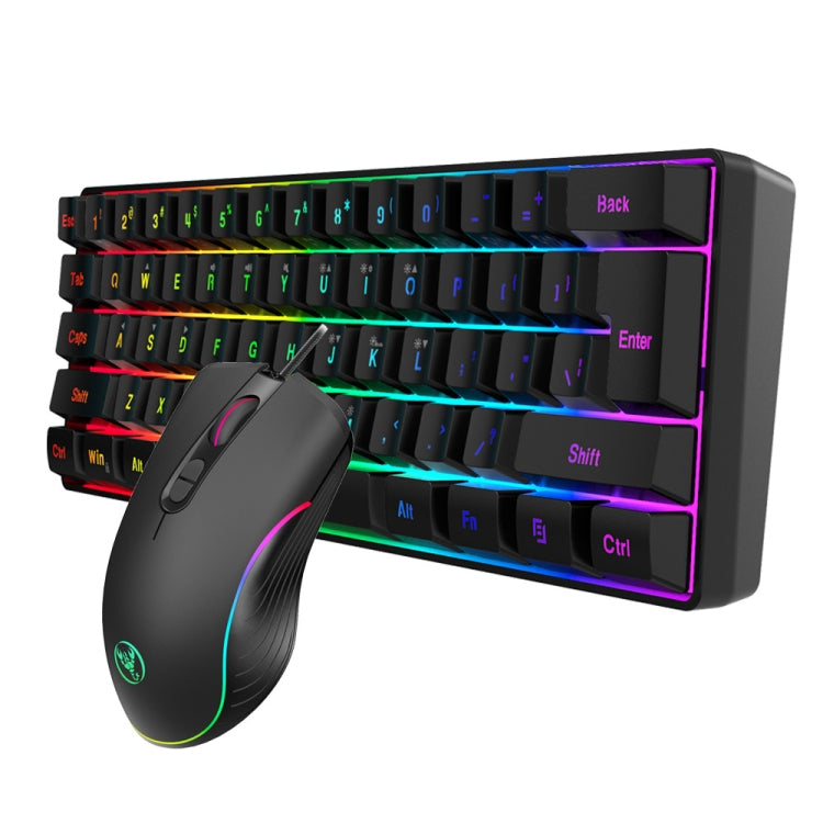 HXSJ V700B+A867 Wired RGB Backlit Keyboard and Mouse Set - free shipping - PMC Jewellery - Order now!