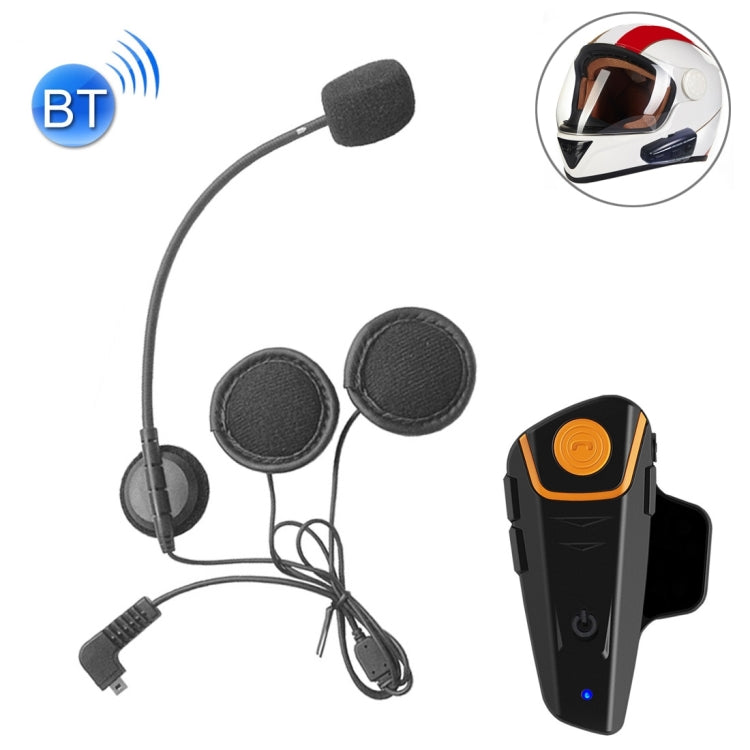 BT-S2 Single 2.4GHz Bluetooth V3.0 Interphone Headsets for Motorcycle Helmet, Auto Answering, Support FM, Intercom Distance up to 1000m - Motorcycle Walkie Talkie by PMC TechLife | Online Shopping South Africa | PMC TechLife | Buy Now Pay Later Mobicred