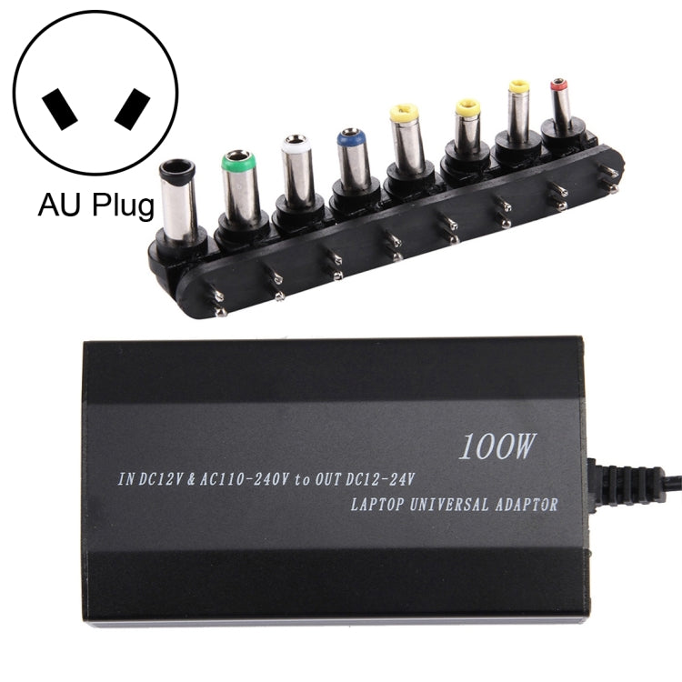 Laptop Notebook Power 100W Universal Charger with Car Charger & AC Power Adapter & 8 Power Adapters & 1 USB Port for Samsung, Sony, Asus, Acer, IBM, HP, DELL, AU Plug - Universal Power Adapter by PMC TechLife | Online Shopping South Africa | PMC TechLife | Buy Now Pay Later Mobicred