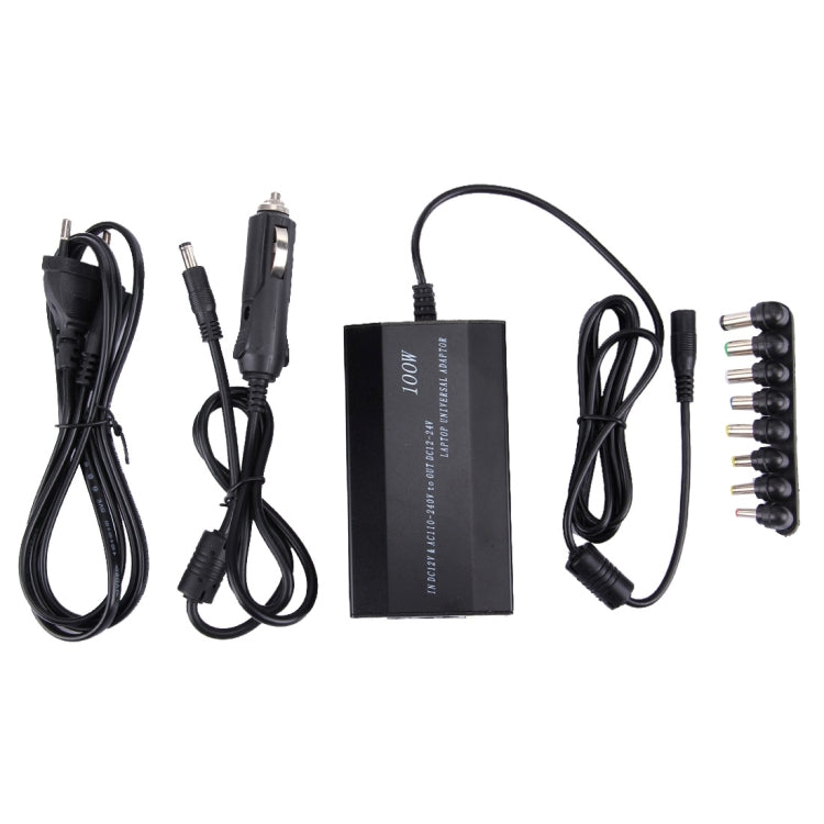 Laptop Notebook Power 100W Universal Charger with Car Charger & AC Power Adapter & 8 Power Adapters & 1 USB Port for Samsung, Sony, Asus, Acer, IBM, HP, DELL, AU Plug - Universal Power Adapter by PMC TechLife | Online Shopping South Africa | PMC TechLife | Buy Now Pay Later Mobicred