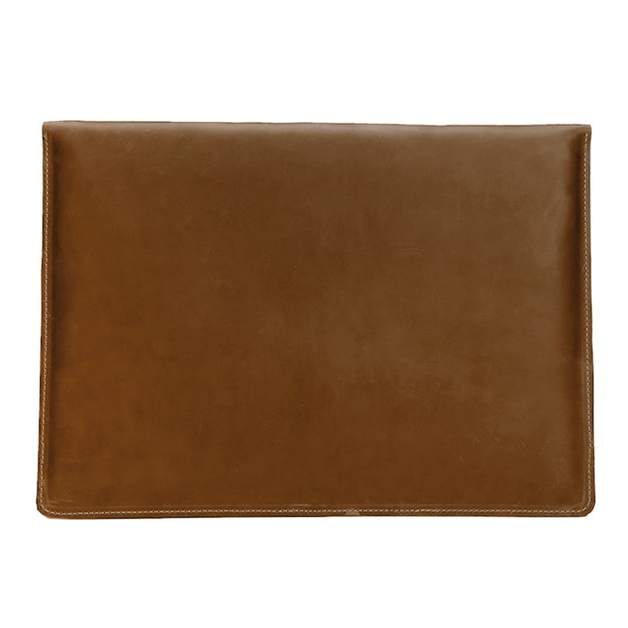 Universal Genuine Leather Business Laptop Tablet Bag, For 13.3 inch and Below Macbook, Samsung, Lenovo, Sony, DELL Alienware, CHUWI, ASUS, HP(Yellow) - 13.3 inch by PMC TechLife | Online Shopping South Africa | PMC TechLife | Buy Now Pay Later Mobicred