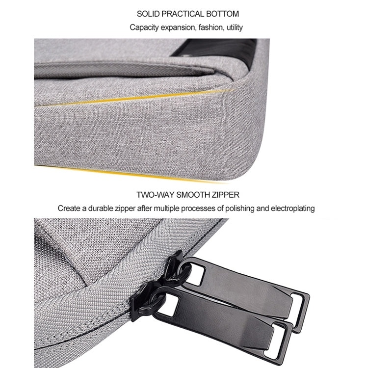 DJ08 Oxford Cloth Waterproof Wear-resistant Laptop Bag for 15.4 inch Laptops, with Concealed Handle & Luggage Tie Rod & Adjustable Shoulder Strap(Black) - free shipping - PMC Jewellery - Order now!