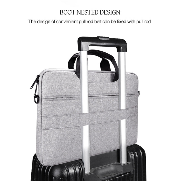 DJ08 Oxford Cloth Waterproof Wear-resistant Laptop Bag for 15.4 inch Laptops, with Concealed Handle & Luggage Tie Rod & Adjustable Shoulder Strap(Black) - free shipping - PMC Jewellery - Order now!