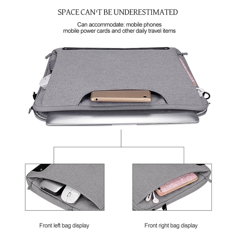 DJ08 Oxford Cloth Waterproof Wear-resistant Laptop Bag for 15.4 inch Laptops, with Concealed Handle & Luggage Tie Rod & Adjustable Shoulder Strap(Black) - free shipping - PMC Jewellery - Order now!