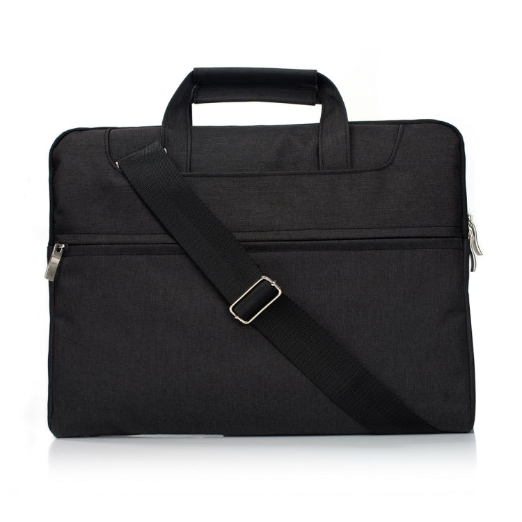 Portable One Shoulder Handheld Zipper Laptop Bag, For 13.3 inch and Below Macbook, Samsung, Lenovo, Sony, DELL Alienware, CHUWI, ASUS, HP (Black) - 13.3 inch by PMC TechLife | Online Shopping South Africa | PMC TechLife | Buy Now Pay Later Mobicred