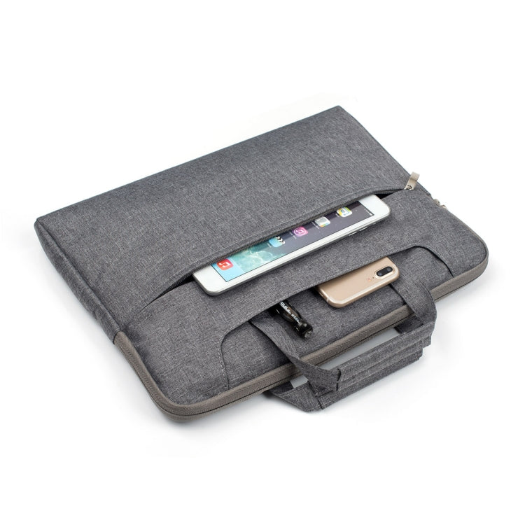 Portable One Shoulder Handheld Zipper Laptop Bag, For 13.3 inch and Below Macbook, Samsung, Lenovo, Sony, DELL Alienware, CHUWI, ASUS, HP (Grey) - free shipping - PMC TechLife - Order now!