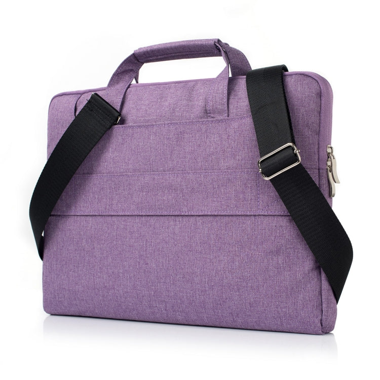 Portable One Shoulder Handheld Zipper Laptop Bag, For 13.3 inch and Below Macbook, Samsung, Lenovo, Sony, DELL Alienware, CHUWI, ASUS, HP (Purple) - 13.3 inch by PMC TechLife | Online Shopping South Africa | PMC TechLife | Buy Now Pay Later Mobicred