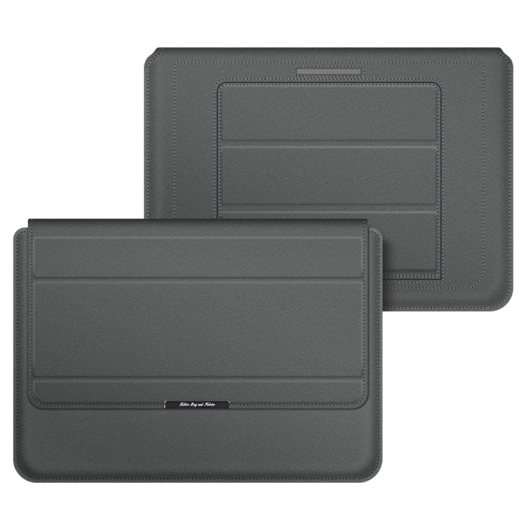 4 in 1 Universal Laptop Holder PU Water-resistant Protection Wrist Laptop Bag, Size: 17 inch(Grey) - 15.6 - 17 inch by PMC Jewellery | Online Shopping South Africa | PMC Jewellery | Buy Now Pay Later Mobicred