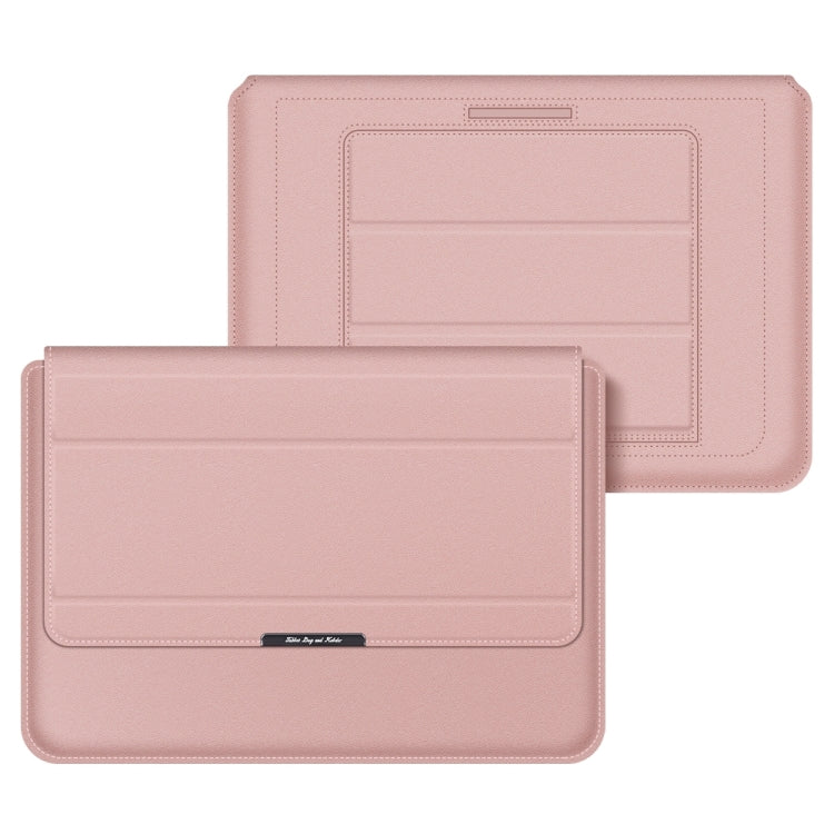 4 in 1 Universal Laptop Holder PU Waterproof Protection Wrist Laptop Bag, Size: 17 inch(Rose Gold) - free shipping - PMC Jewellery - Order now!