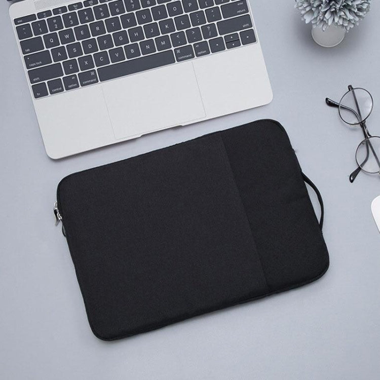13.3 inch Universal Fashion Soft Laptop Denim Bags Portable Zipper Notebook Laptop Case Pouch for MacBook Air / Pro, Lenovo and other Laptops, Size: 35.5x26.5x2cm(Black) - 13.3 inch by PMC TechLife | Online Shopping South Africa | PMC TechLife | Buy Now Pay Later Mobicred