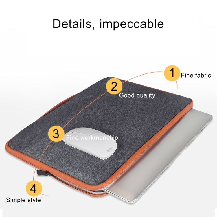 13.3 inch Fashion Casual Polyester + Nylon Laptop Handbag Briefcase Notebook Cover Case, For Macbook, Samsung, Lenovo, Xiaomi, Sony, DELL, CHUWI, ASUS, HP (Black) - free shipping - PMC Jewellery - Order now!