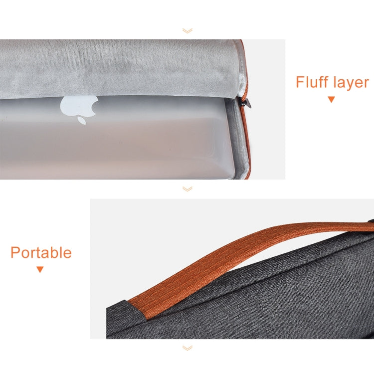 13.3 inch Fashion Casual Polyester + Nylon Laptop Handbag Briefcase Notebook Cover Case, For Macbook, Samsung, Lenovo, Xiaomi, Sony, DELL, CHUWI, ASUS, HP (Black) - free shipping - PMC Jewellery - Order now!