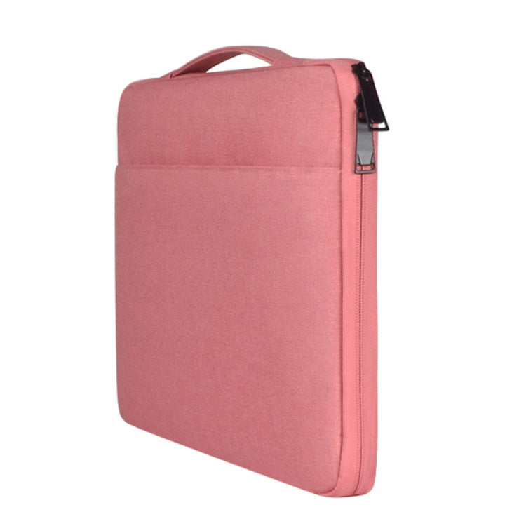 13.3 inch Fashion Casual Polyester + Nylon Laptop Handbag Briefcase Notebook Cover Case, For Macbook, Samsung, Lenovo, Xiaomi, Sony, DELL, CHUWI, ASUS, HP (Pink) - free shipping - PMC Jewellery - Order now!