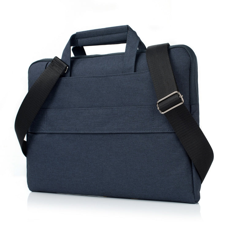 Portable One Shoulder Handheld Zipper Laptop Bag, For 15.4 inch and Below Macbook, Samsung, Lenovo, Sony, DELL Alienware, CHUWI, ASUS, HP (Dark Blue) - 15 inch by PMC TechLife | Online Shopping South Africa | PMC TechLife | Buy Now Pay Later Mobicred