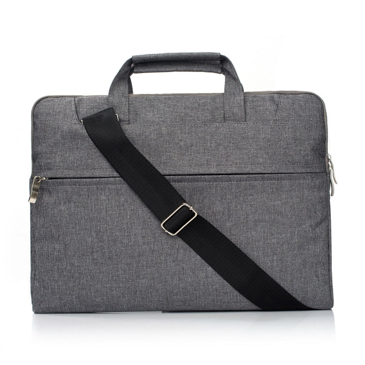 Portable One Shoulder Handheld Zipper Laptop Bag, For 15.4 inch and Below Macbook, Samsung, Lenovo, Sony, DELL Alienware, CHUWI, ASUS, HP (Grey) - 15 inch by PMC TechLife | Online Shopping South Africa | PMC TechLife | Buy Now Pay Later Mobicred