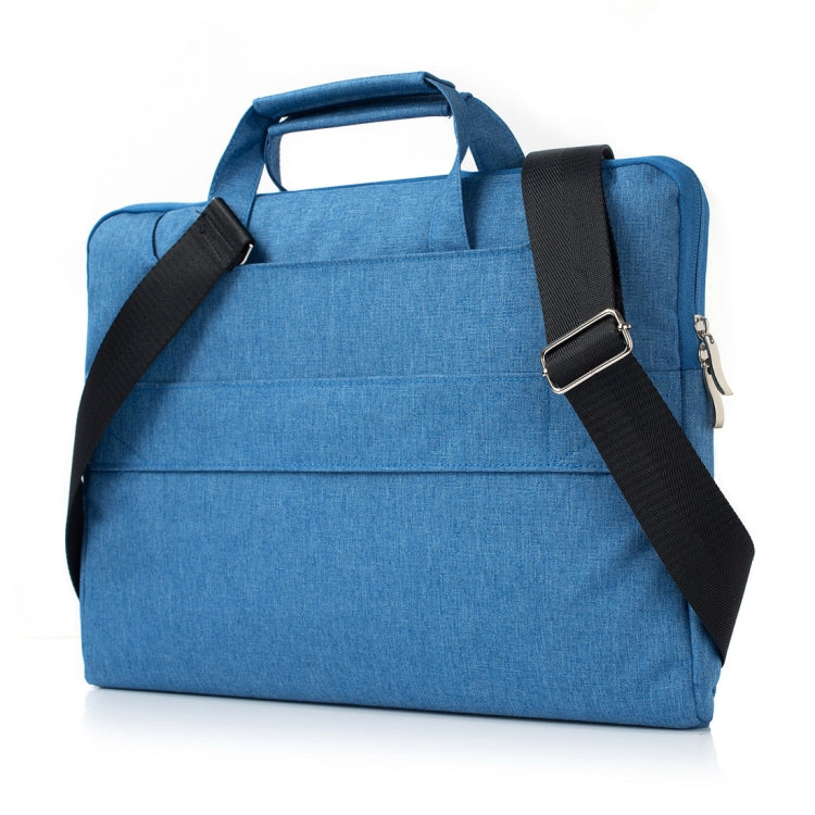 Portable One Shoulder Handheld Zipper Laptop Bag, For 15.4 inch and Below Macbook, Samsung, Lenovo, Sony, DELL Alienware, CHUWI, ASUS, HP (Blue) - 15 inch by PMC TechLife | Online Shopping South Africa | PMC TechLife | Buy Now Pay Later Mobicred