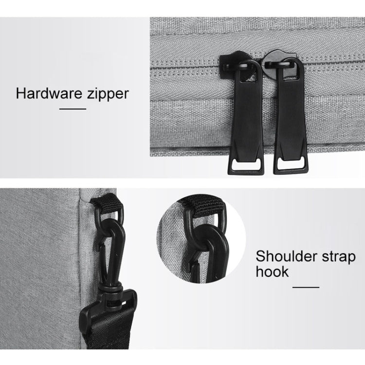 ST01S Waterproof Oxford Cloth Hidden Portable Strap One-shoulder Handbag for 13.3 inch Laptops(Light Grey) - free shipping - PMC Jewellery - Order now!