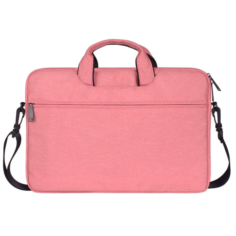 ST01S Water-resistant Oxford Cloth Hidden Portable Strap One-shoulder Handbag for 15.6 inch Laptops(Pink) - 14.1 inch by PMC Jewellery | Online Shopping South Africa | PMC Jewellery | Buy Now Pay Later Mobicred