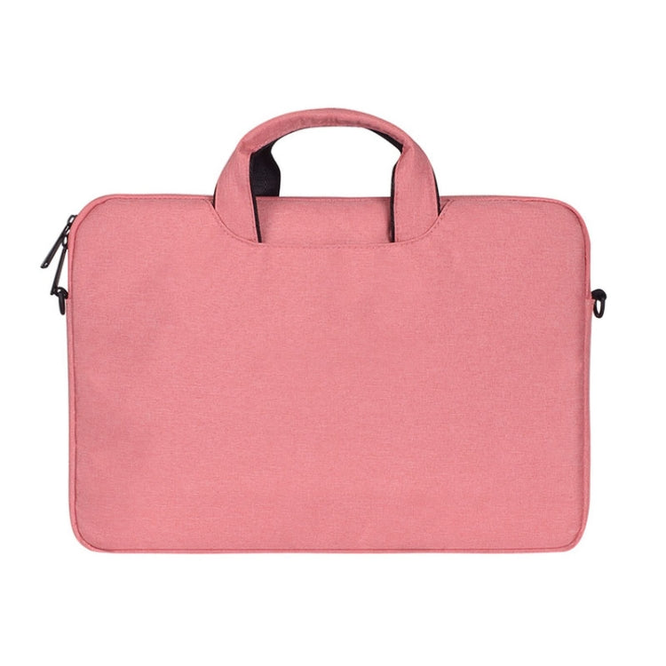 ST01S Water-resistant Oxford Cloth Hidden Portable Strap One-shoulder Handbag for 15.6 inch Laptops(Pink) - 14.1 inch by PMC Jewellery | Online Shopping South Africa | PMC Jewellery | Buy Now Pay Later Mobicred