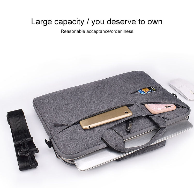 ST02S Water-resistant Tear Resistance Hidden Portable Strap One-shoulder Handbag for 14.1 inch Laptops, with Suitcase Belt(Pink) - 14.1 inch by PMC Jewellery | Online Shopping South Africa | PMC Jewellery | Buy Now Pay Later Mobicred