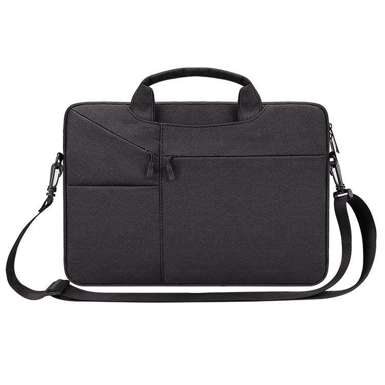 ST02S Water-resistant Tear Resistance Hidden Portable Strap One-shoulder Handbag for 15.6 inch Laptops, with Suitcase Belt(Black) - 15.6 - 17 inch by PMC Jewellery | Online Shopping South Africa | PMC Jewellery | Buy Now Pay Later Mobicred