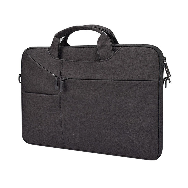 ST02S Water-resistant Tear Resistance Hidden Portable Strap One-shoulder Handbag for 15.6 inch Laptops, with Suitcase Belt(Black) - 15.6 - 17 inch by PMC Jewellery | Online Shopping South Africa | PMC Jewellery | Buy Now Pay Later Mobicred