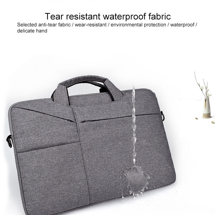 ST02S Water-resistant Tear Resistance Hidden Portable Strap One-shoulder Handbag for 15.6 inch Laptops, with Suitcase Belt(Black) - 15.6 - 17 inch by PMC Jewellery | Online Shopping South Africa | PMC Jewellery | Buy Now Pay Later Mobicred