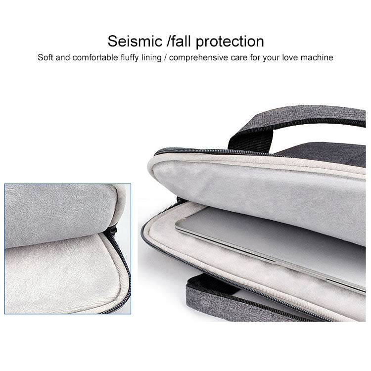ST02S Water-resistant Tear Resistance Hidden Portable Strap One-shoulder Handbag for 15.6 inch Laptops, with Suitcase Belt(Black) - 15.6 - 17 inch by PMC Jewellery | Online Shopping South Africa | PMC Jewellery | Buy Now Pay Later Mobicred