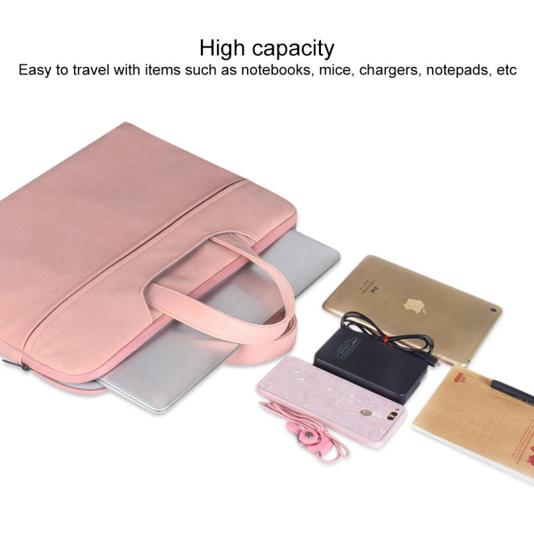ST06 Waterproof PU Leather Zipper Hidden Portable Strap One-shoulder Handbag for 13.3 inch Laptops, with Suitcase Belt(Dark Gray) - 13.3 inch by PMC TechLife | Online Shopping South Africa | PMC TechLife | Buy Now Pay Later Mobicred