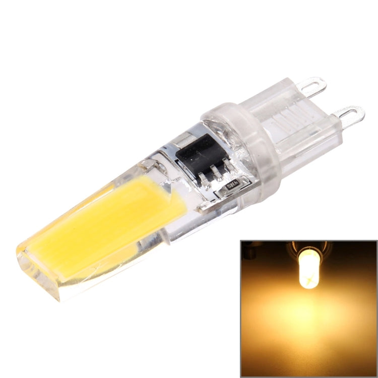 G9 3W 300LM COB LED Light , Silicone Dimmable for Halls / Office / Home, AC 220-240V, Transparent Plug(Warm White) - LED Blubs & Tubes by PMc TechLife | Online Shopping South Africa | PMc TechLife | Buy Now Pay Later Mobicred