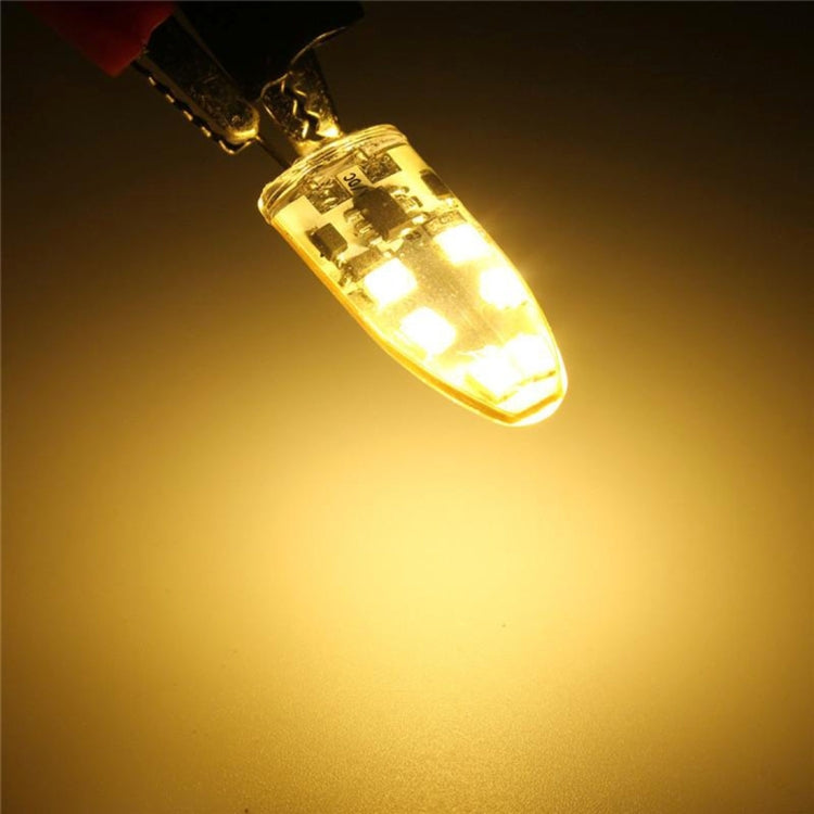 G4 2W 180LM Corn Light Bulb, 12 LED SMD 2835 Silicone, DC 12V, Big Size: 3.9x1.4x0.9cm(Warm White) - LED Blubs & Tubes by PMc TechLife | Online Shopping South Africa | PMc TechLife | Buy Now Pay Later Mobicred