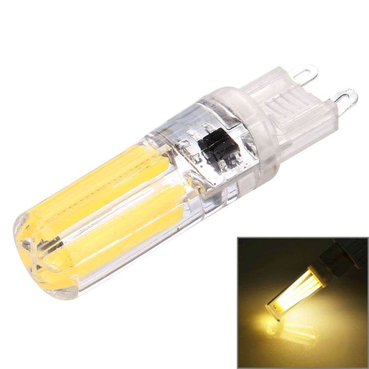 G9 4W Silicone Dimmable 8 LED Filament Light Bulb for Halls, AC 220-240V(Warm White) - free shipping - PMc TechLife - Order now!