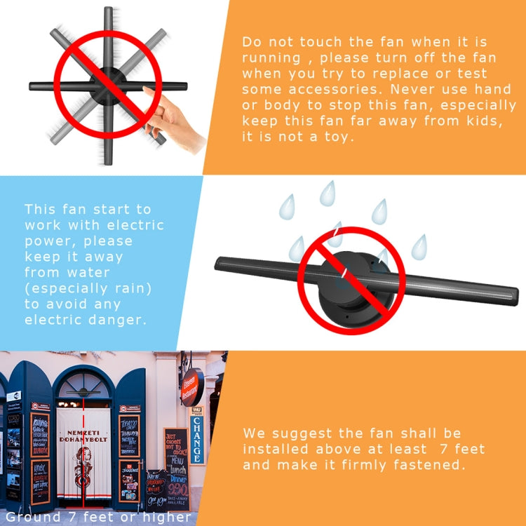 42cm Diameter 3D Holographic Display, WiFi App Control, 640 x 640 Pixels Resolution 320 LEDs Billboard, Support Micro SD Card - Other by PMc TechLife | Online Shopping South Africa | PMc TechLife | Buy Now Pay Later Mobicred