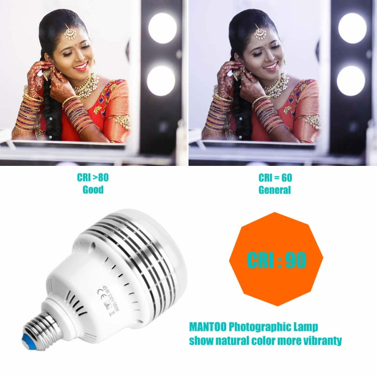 MANTOO PGL45 45W 120V 5500K 5460LM LED Light Bulb for Photography Lighting - free shipping - PMc TechLife - Order now!