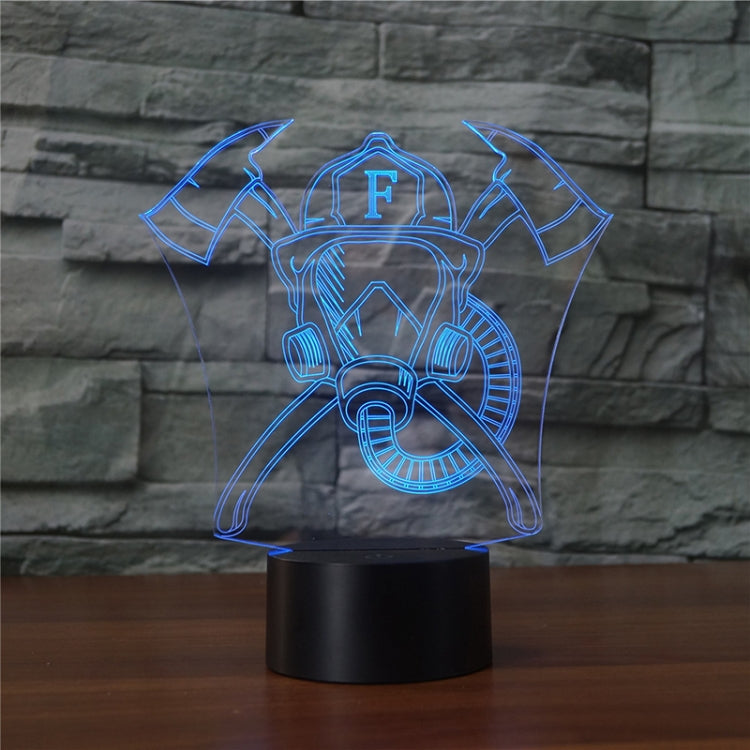 Fire Mask Shape 3D Colorful LED Vision Light Table Lamp, Crack Remote Control Version - Novelty Lighting by PMC TechLife | Online Shopping South Africa | PMC TechLife | Buy Now Pay Later Mobicred
