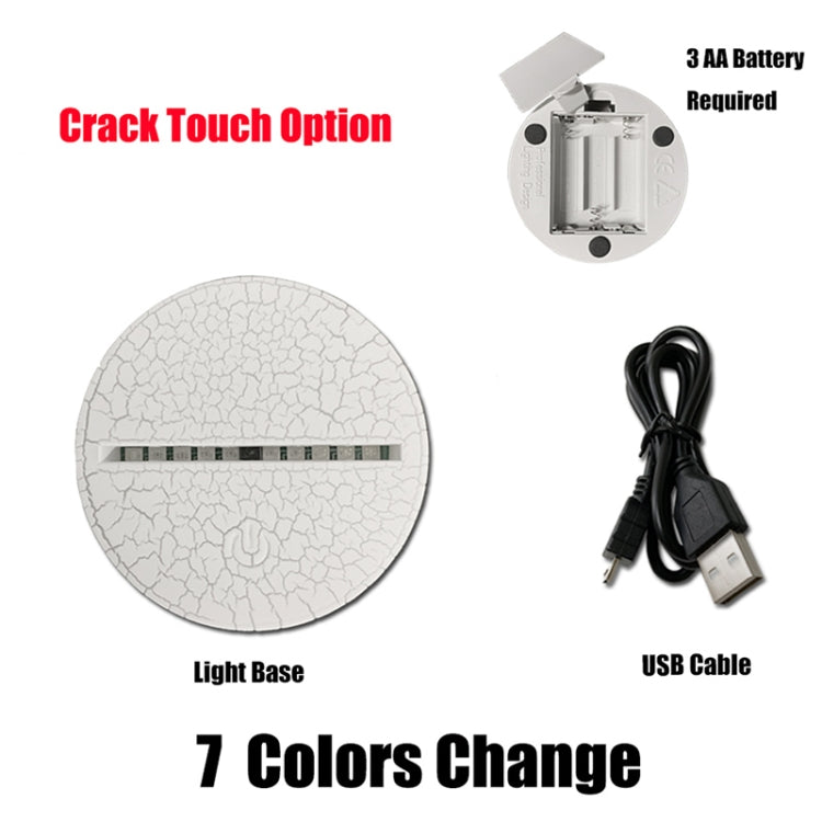 Scorpion Shape 3D Colorful LED Vision Light Table Lamp, Crack Touch Version - Novelty Lighting by PMC TechLife | Online Shopping South Africa | PMC TechLife | Buy Now Pay Later Mobicred