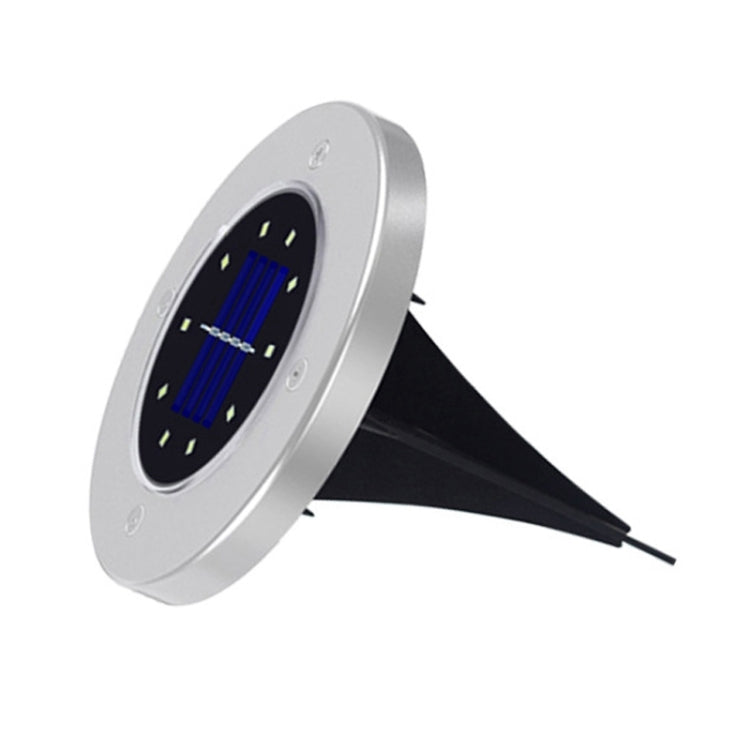 2 PCS 10 LEDs Solar Powered Buried Light Under Ground Lamp IP65 Waterproof Outdoor Garden Street Light (White Light) - Buried Lights by PMC TechLife | Online Shopping South Africa | PMC TechLife