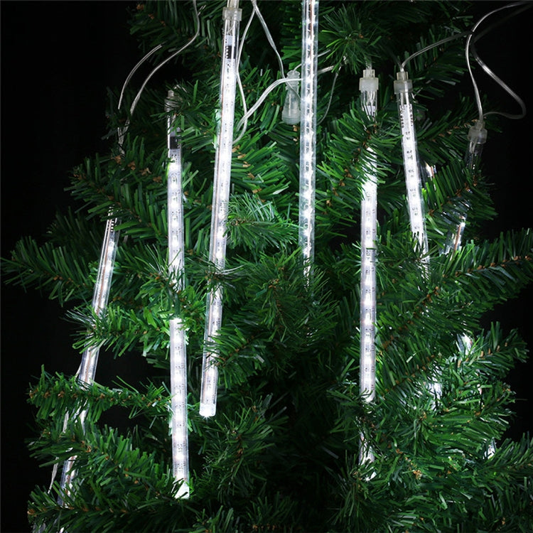 50cm 8 Tubes DIP Meteor Rain Light, LED Decorative Light, Tube Diameter: 1.2cm, AC 100-240V, US, EU Plug Optional(White Light) - Meteor Light by PMc TechLife | Online Shopping South Africa | PMc TechLife | Buy Now Pay Later Mobicred