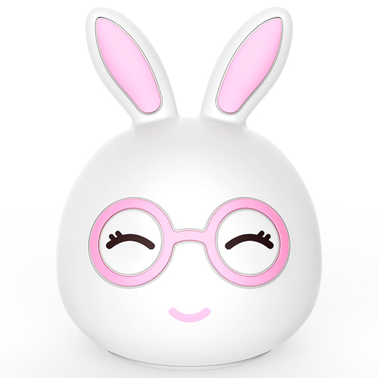Happy Rabbit Creative Touch 3D LED Decorative Night Light, USB Charging Version (Pink) - Night Lights by PMc TechLife | Online Shopping South Africa | PMc TechLife | Buy Now Pay Later Mobicred