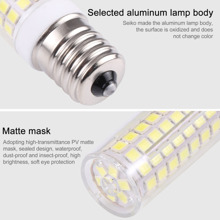 E17 102 LEDs SMD 2835 6000-6500K LED Corn Light, AC 110V(White Light) - LED Blubs & Tubes by PMC TechLife | Online Shopping South Africa | PMC TechLife